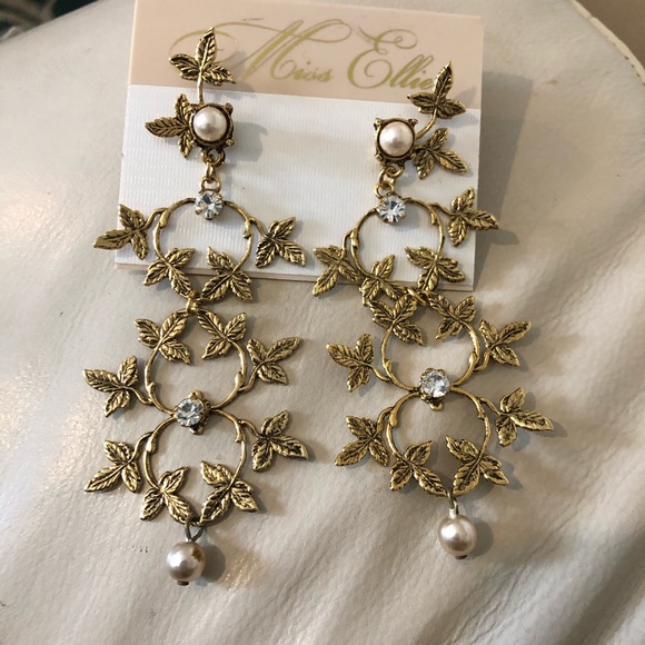 Anthropologie Trellis Statement Earrings - Picture 2 of 5